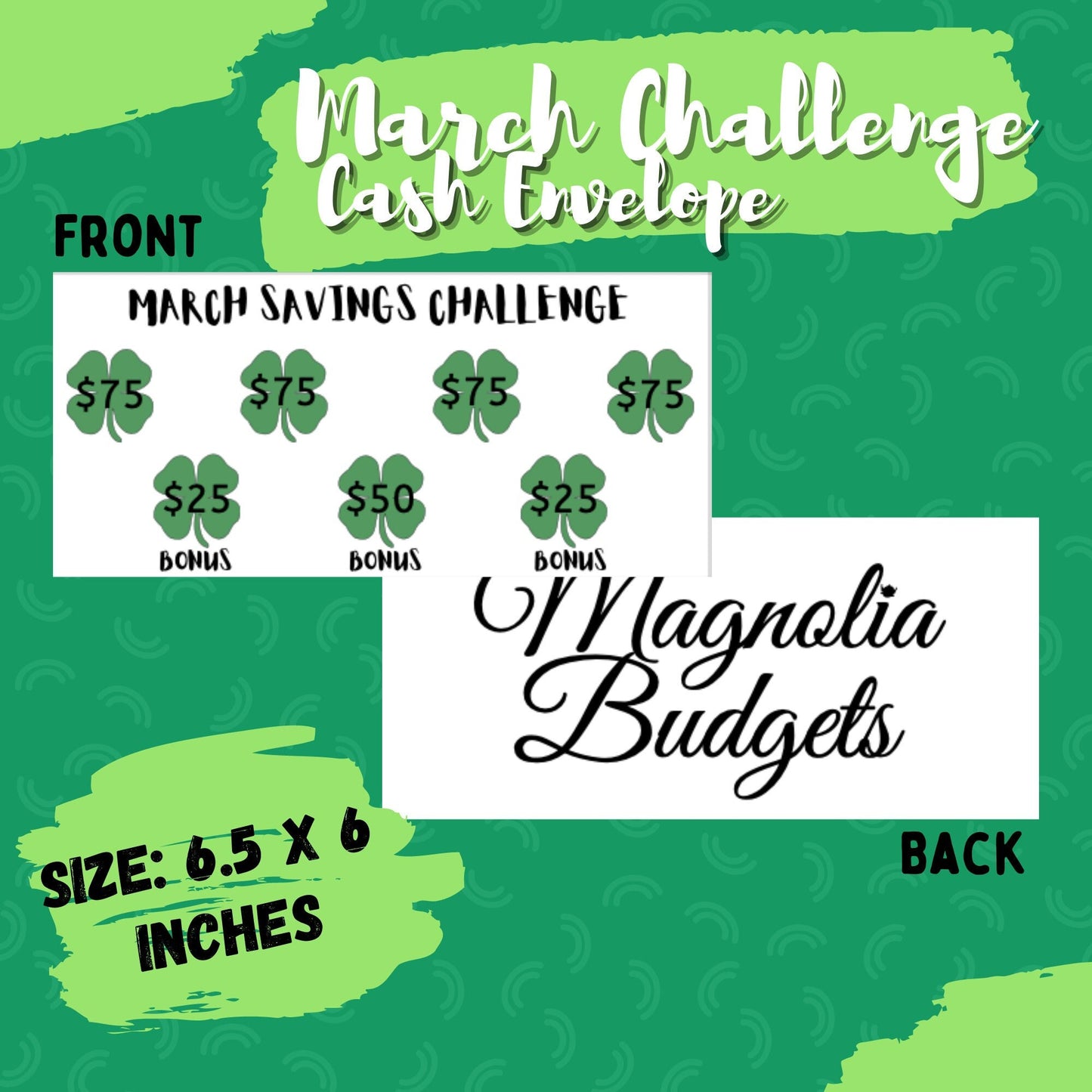 March Savings Challenge | Digital Download | Monthly Savings Challenges