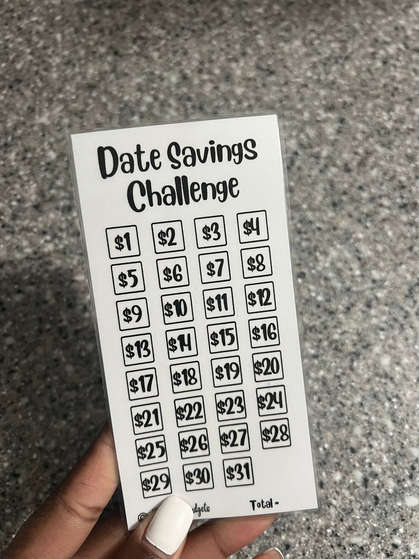 Date Savings Challenge | Mini Tracker for Cash Budgeting | Savings Tracker | A6 Size | Low Income | High Income