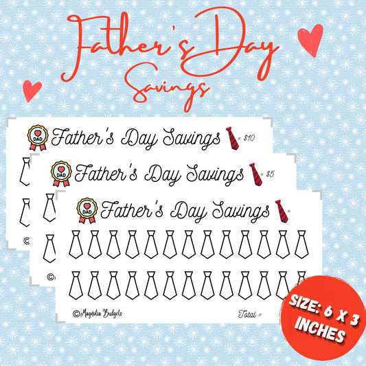 Fathers Day Savings Challenge | Low Income | High Income | Fathers Day | Mini Savings Challenges | Cash Envelopes | A6 size