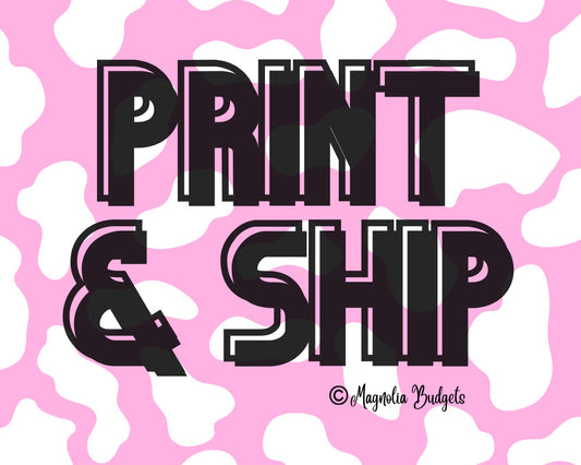 Print and Ship Printables | Add On