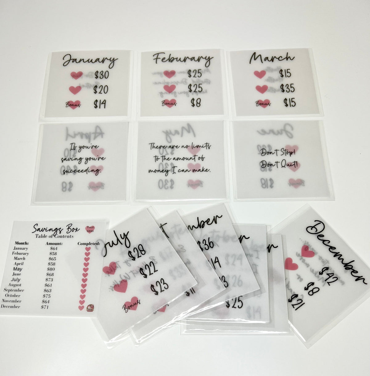Saving Box Sample Monthly Savings Box | Save 600 or 800 | Acrylic Box | Low Income | Hig ...