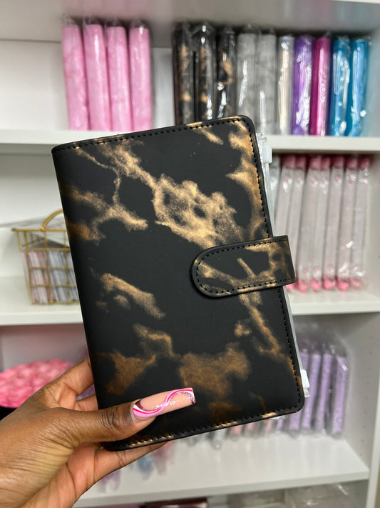 A6 Customized Marble Ring Binder [3 colors] | 6 Ring Cover | A6 Customized binders | Zipper Closure